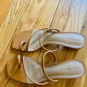 Reformation Meena Toe Ring Block Heel Sandal